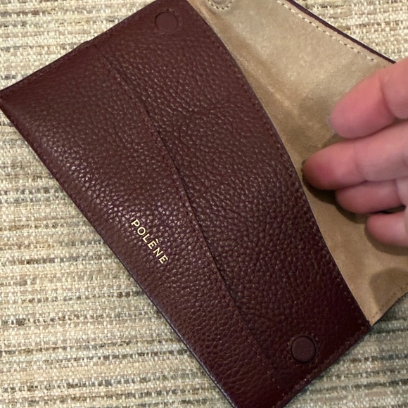 Polène Sierra Full Grain Burgundy Leather Wallet - Picture 6 of 6